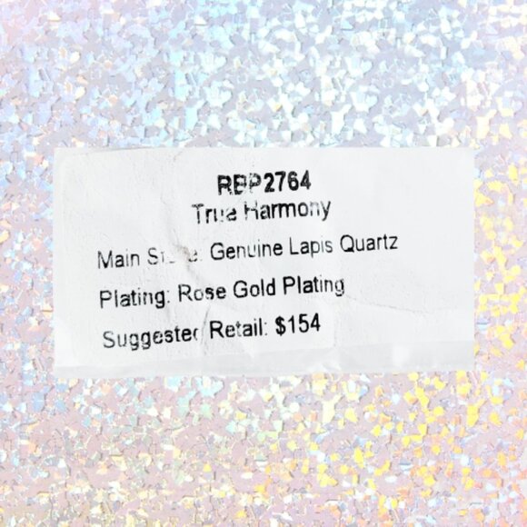 BP Genuine Lapis Quartz Ring - Rose Gold Plating (Size 9) - Picture 6 of 7